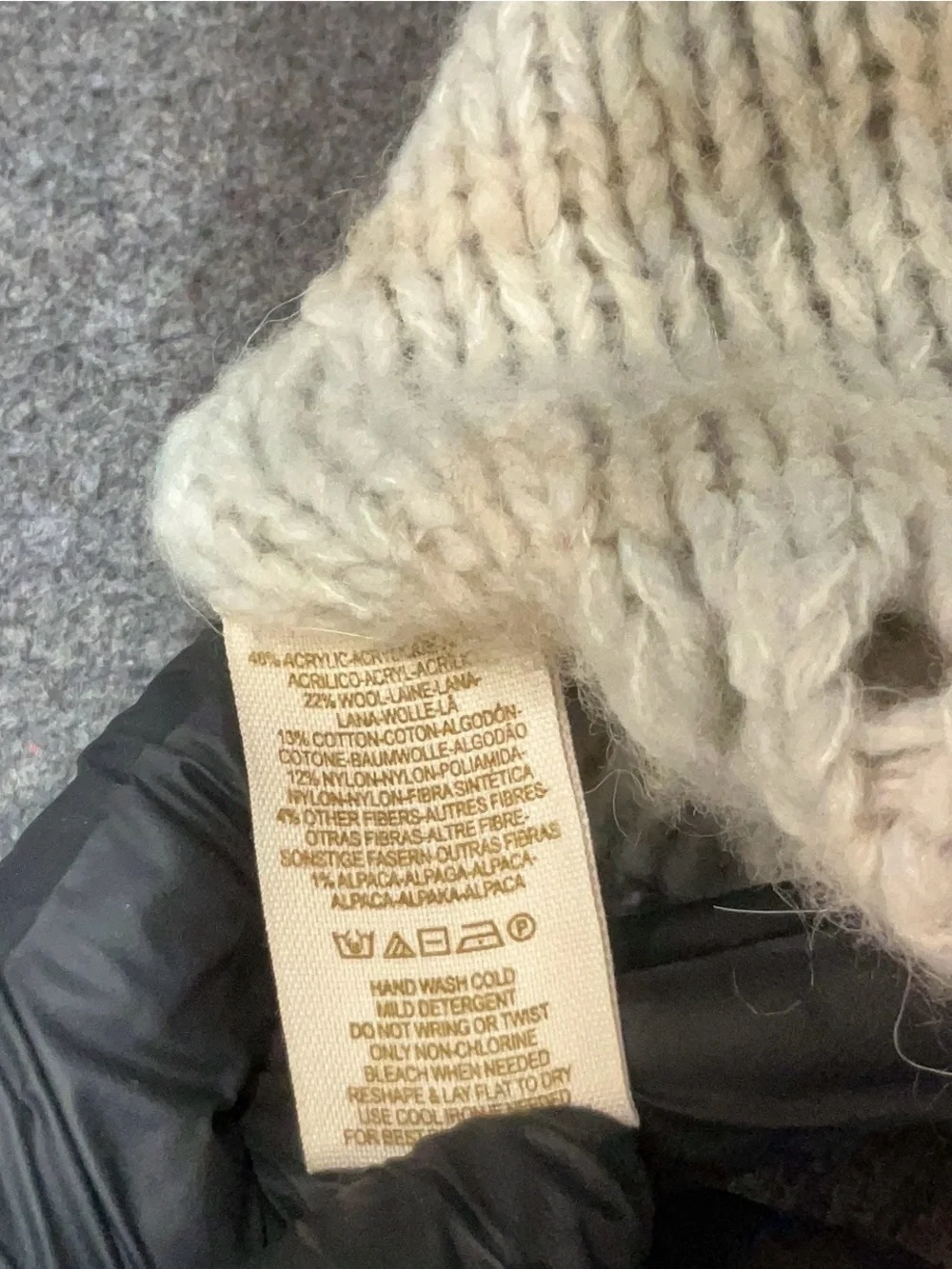 Free People Wool Alpaca Blend Chunky Cable Knit Cardigan Sweater